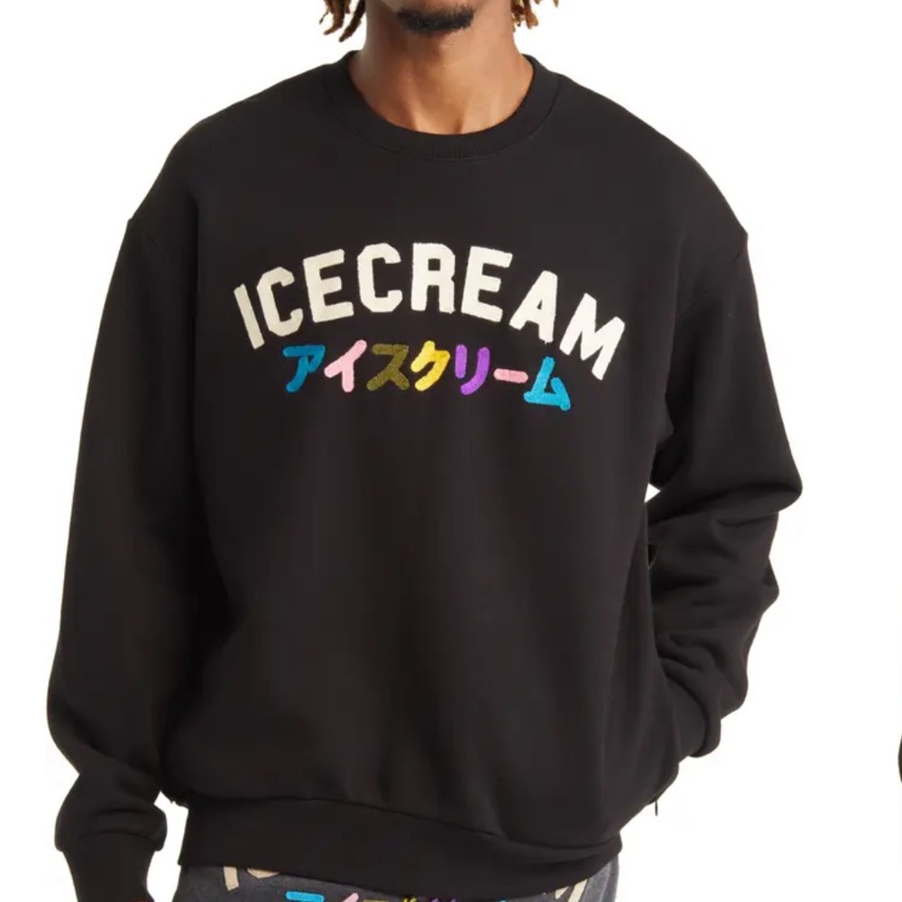 Katana Embellished Cotton Graphic Logo Sweatshirt